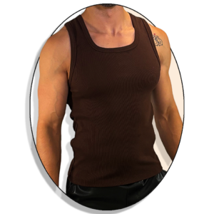 raÍz <br>camiseta de tirantes premium escote cuadrado profundo